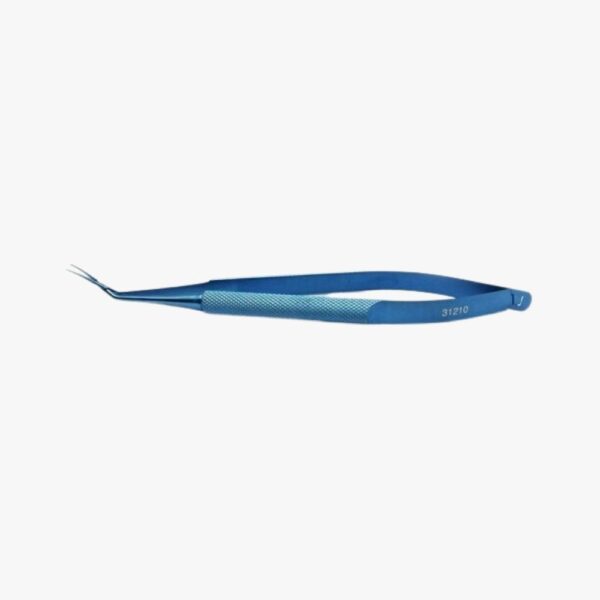 Inamura Capsulorhexis Forceps – Angled Tips Anodized titanium with flat handle and anti-glare finish