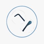 Phaco Chopper Double-Ended – Paddle / 60° Angled Anodized titanium with slim, round handle and anti-glare finish