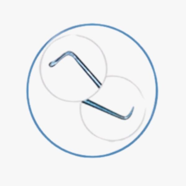 Lieberman / Quick Chop Phaco Chopper Double-Ended Anodized titanium with slim round handle and anti-glare finish