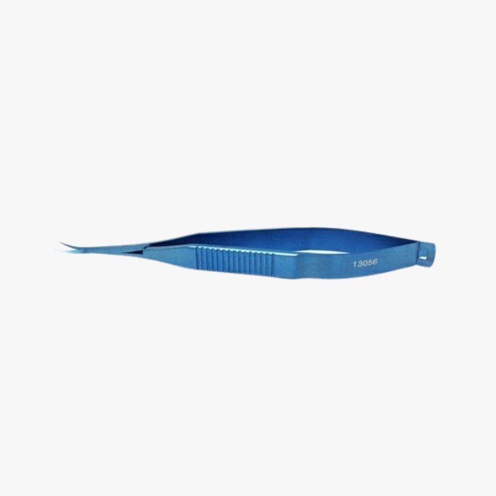 Osher Universal Scissors – Blunt Tips, Curved Blades – 21mm Anodized titanium with ribbed, non-slip handle and anti-glare finish