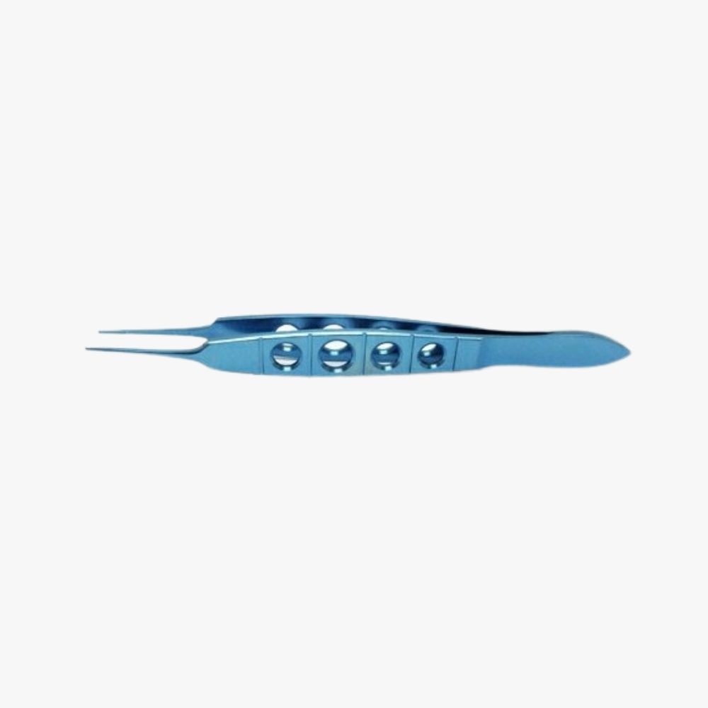 Bonn Fixation Forceps – 0.3mm Teeth Anodized titanium with lightweight handle and anti-glare finish