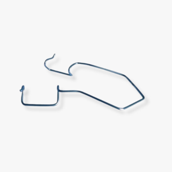 13.5mm Blades Wire Eye Speculum Anodized titanium with polished finish and 52mm length