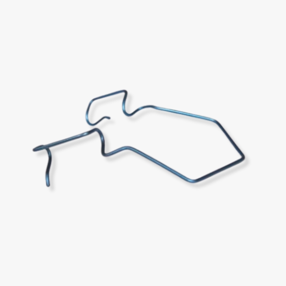 13.5mm Blades (Nasal Placement) Nagahara Wire Speculum Anodized titanium with polished finish and 52mm length