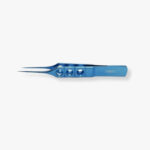 McPherson Straight Tying Forceps – 85mm Anodized Titanium with lightweight handle and anti-glare finish