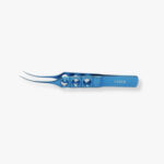 Curved Tying Forceps – 85mm Anodized Titanium with lightweight handle and anti-glare finish