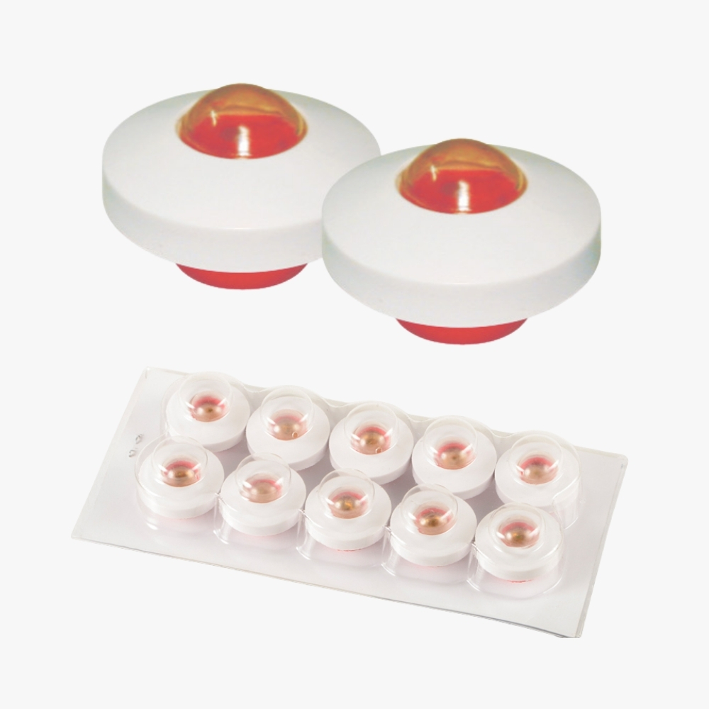 PHACO-i phaco practice eye simulator – non-biological cataract training model with white/red plastic body for surgical simulation