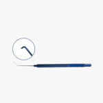 Blunt Tip (.15mm) Sinskey Hook II Anodized titanium with angled shaft and anti-glare finish