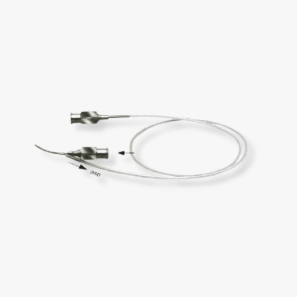 Simcoe Double-Barreled I/A Cannula – 22G/7 with stainless steel tips and polished finish