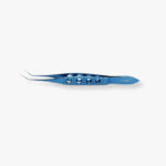 Smooth Rounded Tips Lens Implantation Forceps Anodized titanium with flat, open-slot handle and anti-glare finish
