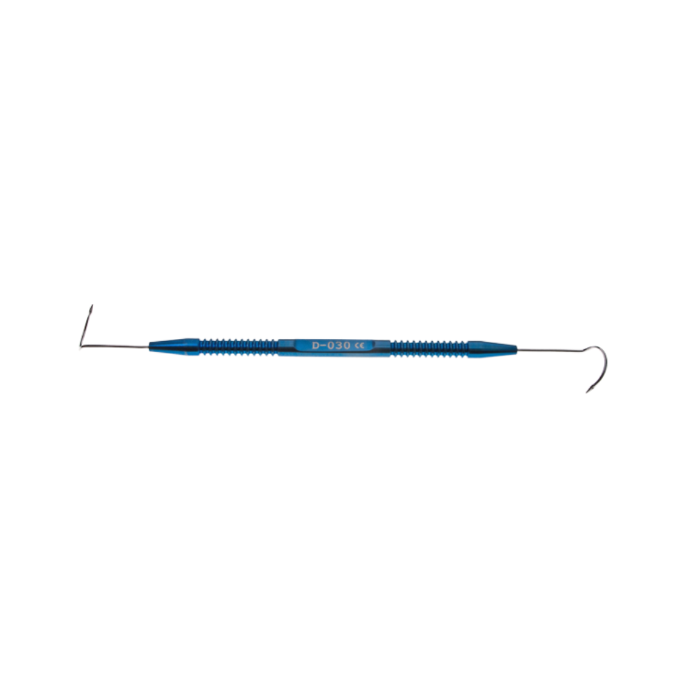 Pigtail lacrimal probe stainless steel curved tip