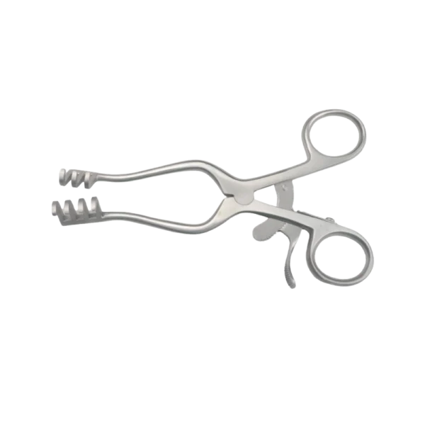 Self retaining mastoid retractor 13 cm for surgical field exposure