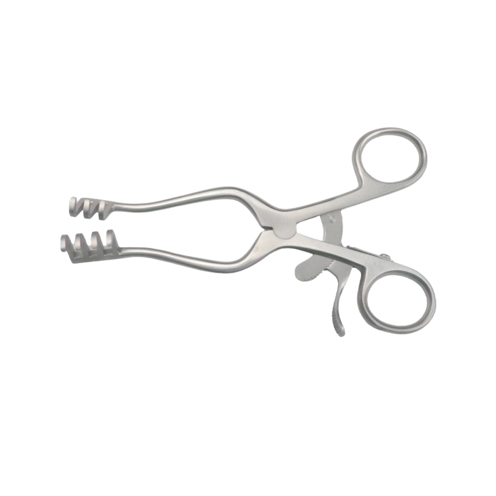 Self retaining mastoid retractor 13 cm for surgical field exposure