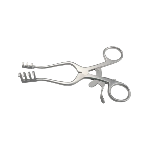 Self retaining mastoid retractor 16 cm for wide ear surgery exposure