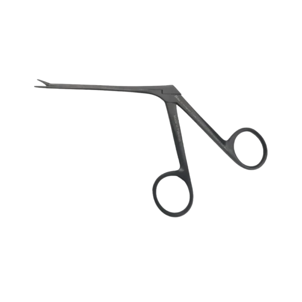 Micro alligator forceps 8.5 cm black for ENT microsurgery