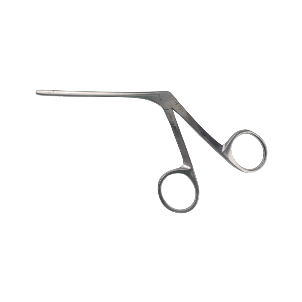 Crocodile forceps cup tip 8.5 cm for ear wax removal