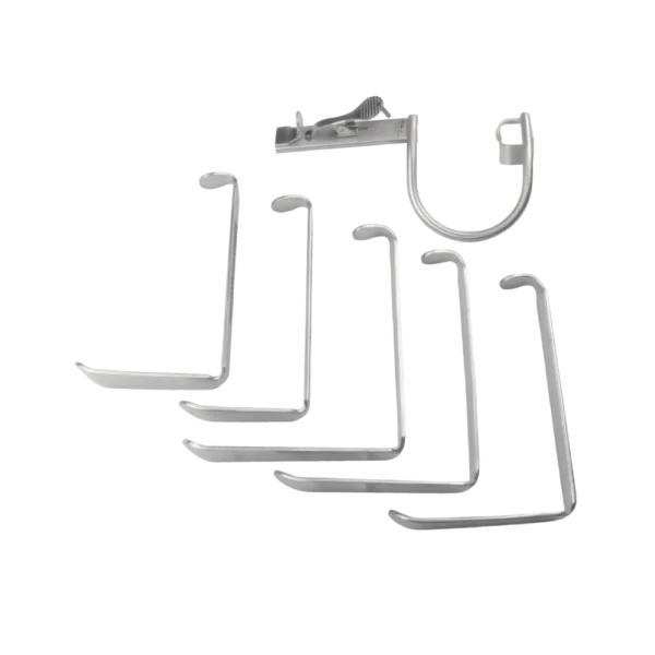 Surgical Boyle davis mouth gag set wooden box for ENT surgery