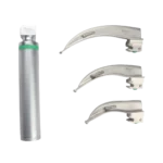 Laryngoscope set 3 blades for intubation procedures