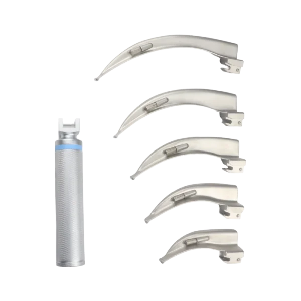 Laryngoscope set 5 blades for full airway access