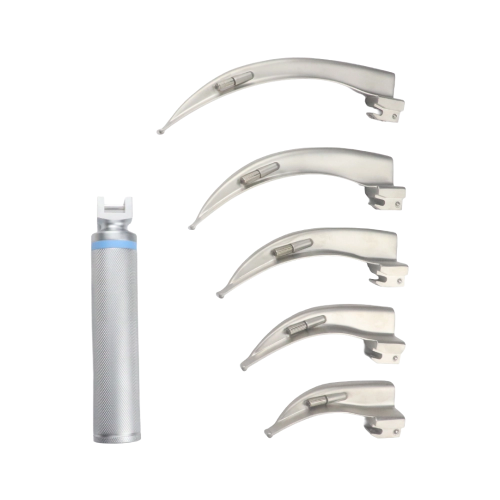 Laryngoscope set 5 blades for full airway access