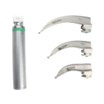 Fiberoptic laryngoscope set 3 blades for enhanced airway view