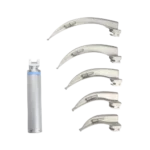Fiberoptic laryngoscope set 5 blades for advanced airway management