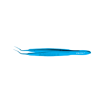 Utrata capsulorhexis forceps stainless steel spring handle curved jaws 12 mm