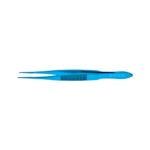 Dressing forceps stainless steel flat handle straight jaws 12 mm