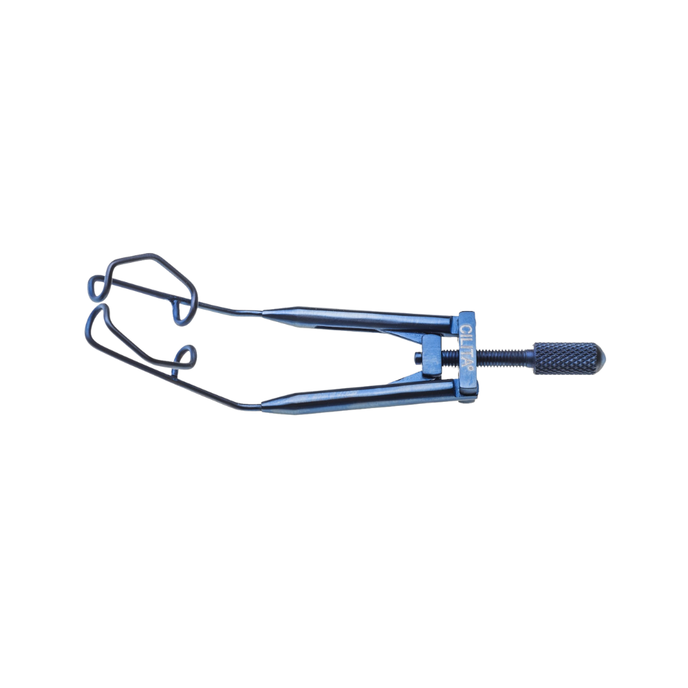 Lieberman temporal speculum stainless steel V shaped blades 15 mm