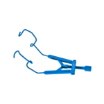 Lieberman temporal speculum stainless steel rounded blades 15 mm