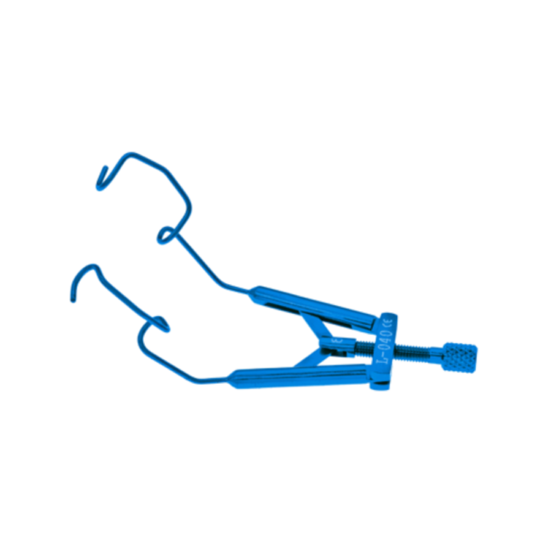 Lieberman temporal speculum stainless steel rounded blades 15 mm