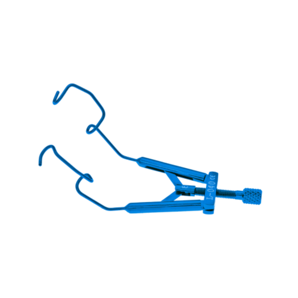 Lieberman temporal speculum stainless steel rounded blades 15 mm