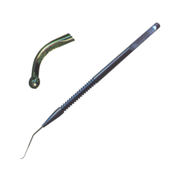 Siebel phaco chopper stainless steel angled handle left hand design