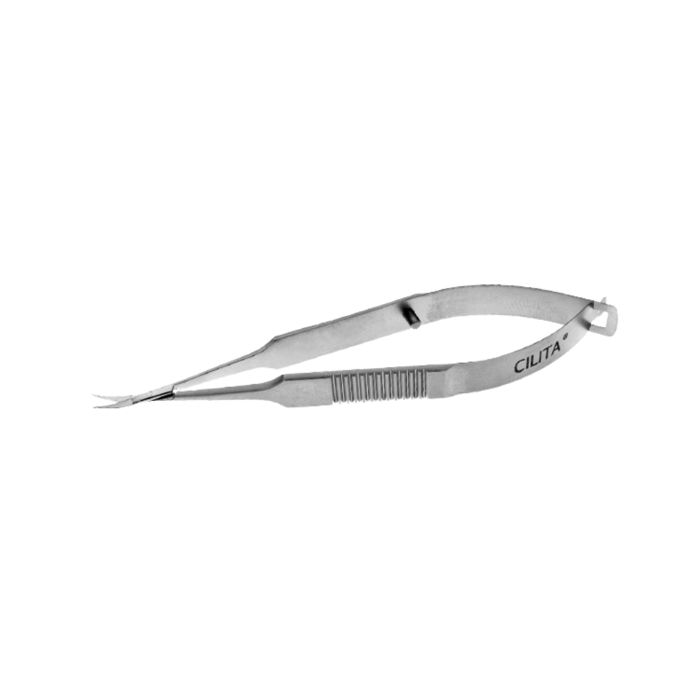 Vannas capsulotomy scissors stainless steel curved 6 mm blades