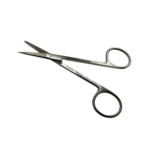 Eye scissors stainless steel blunt tip 30 mm blades