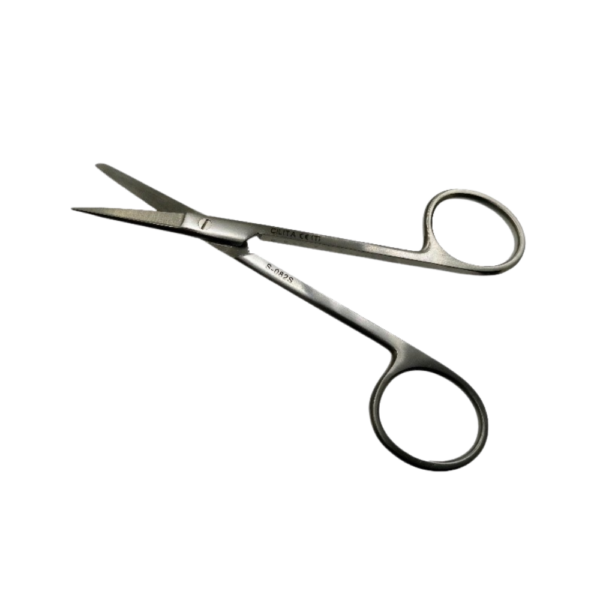 Eye scissors stainless steel blunt tip 30 mm blades