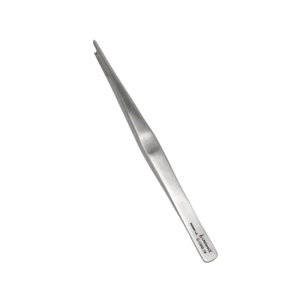 Lane tissue forceps 1x2 teeth 18 cm for surgical precision