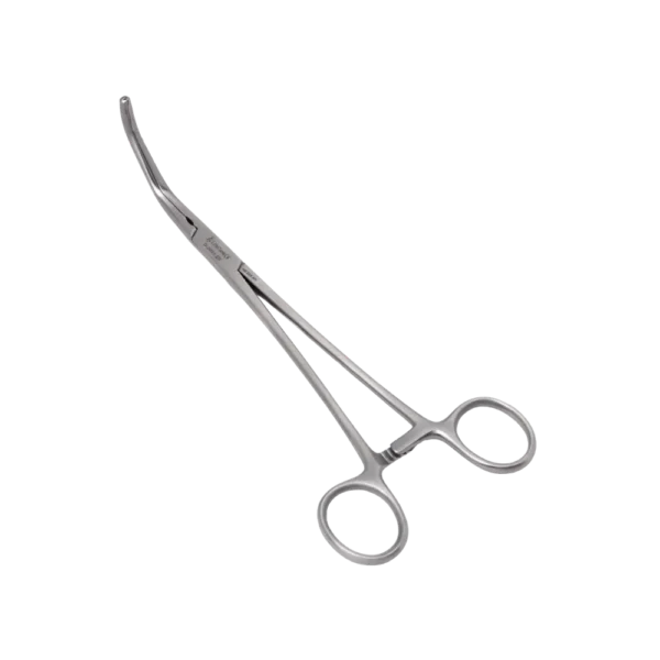 Price-Thomas Bronchus Clamp 8.75 Inch Curved Pins Right surgical instrument