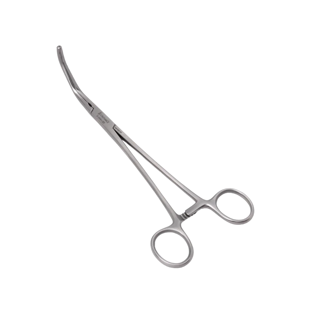 Price-Thomas Bronchus Clamp 8.75 Inch Curved Pins Right surgical instrument