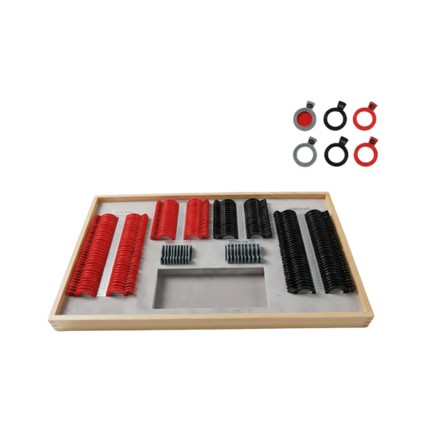 232 pcs trial lens set 26 mm, optical glass lenses, aluminum case refraction set