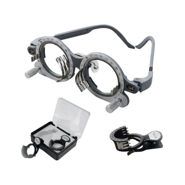 Fixed PD trial frame, lightweight ophthalmic trial frame, fixed PD size variant