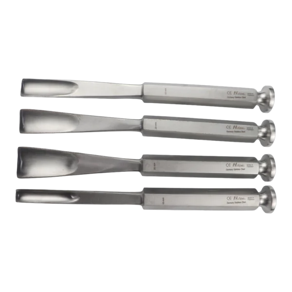 Chisels Set of 5 pcs surgical instruments for bone cutting