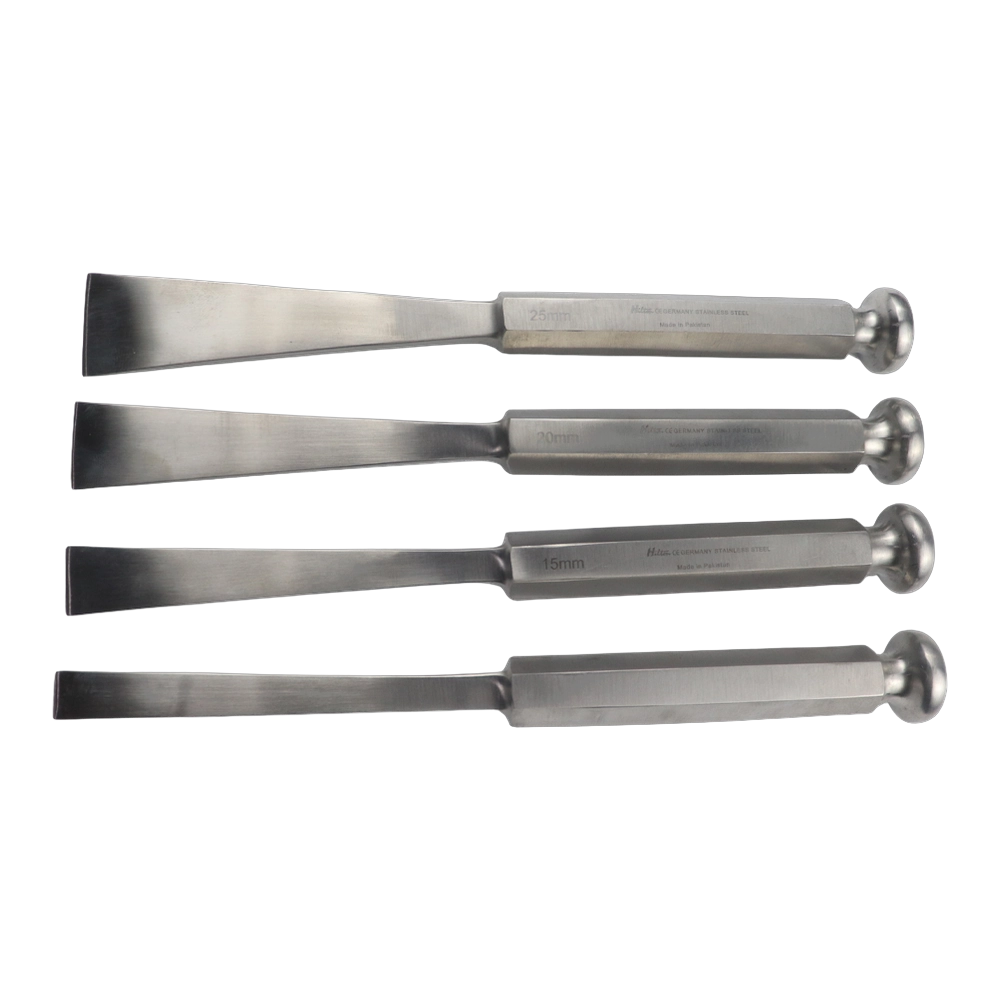 Osteotome Set of 4 pcs with Handle for orthopedic surgery